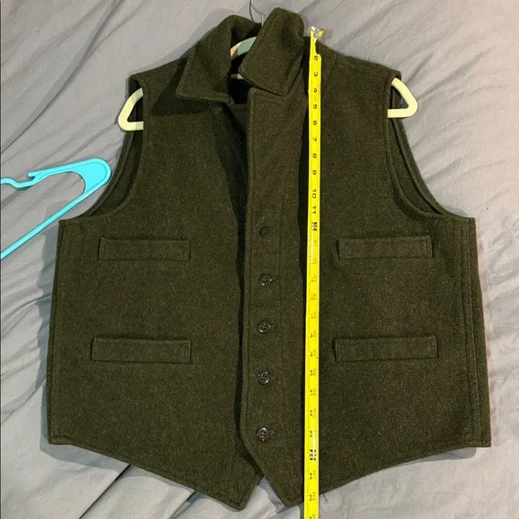 Vintage Filson Mackinaw Wool Western Vest (xl, dark green) - Picture 10 of 13